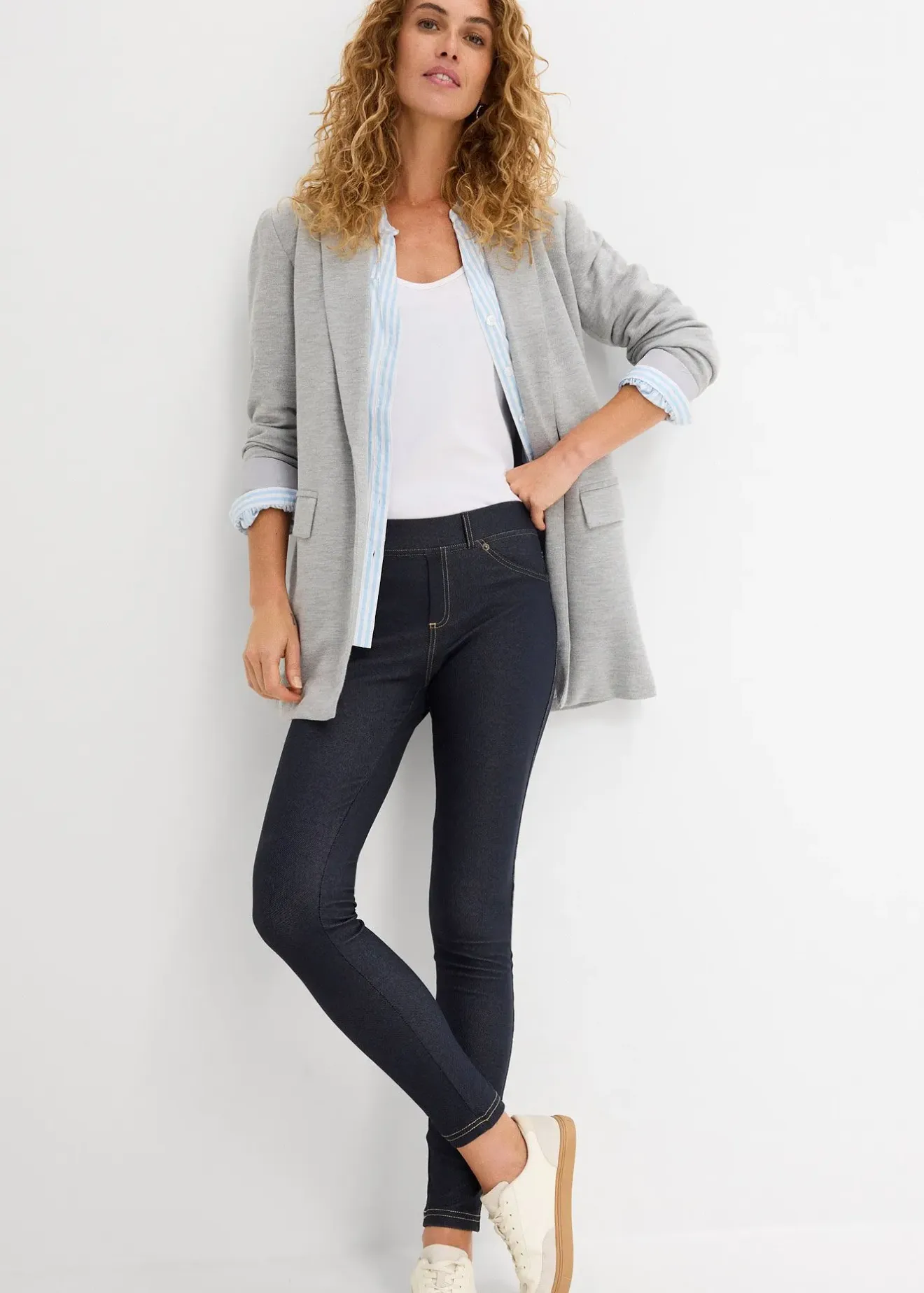 Femme bonprix Pantalons|Legging effet jean