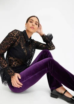 bonprix Legging en velours doux|Femme Pantalons