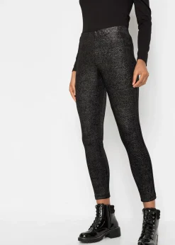 bonprix Legging scintillant en velours|Femme Tailles Petite|Pantalons