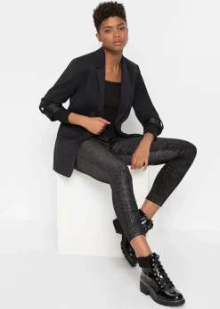 bonprix Legging scintillant en velours|Femme Tailles Petite|Pantalons