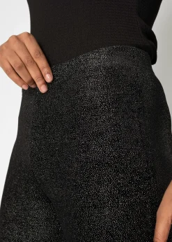 bonprix Legging scintillant en velours|Femme Tailles Petite|Pantalons