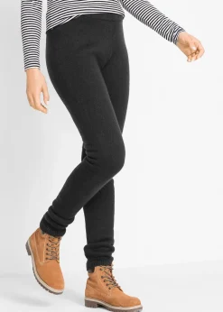 Femme bonprix Vêtements Thermiques|Pantalons|Legging thermique avec finitions côtelées