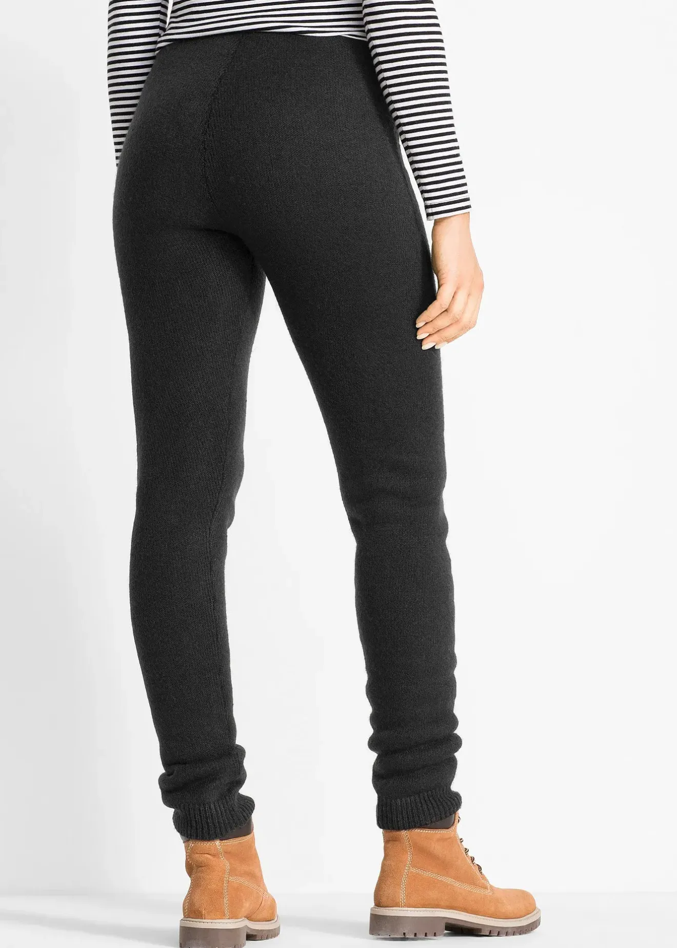 Femme bonprix Vêtements Thermiques|Pantalons|Legging thermique avec finitions côtelées
