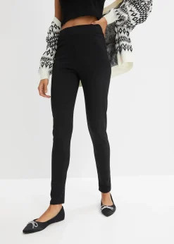 Femme bonprix Vêtements Thermiques|Pantalons|Legging thermique taille haute à large ceinture élastiquée