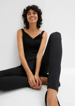 Femme bonprix Vêtements Thermiques|Pantalons|Legging thermique taille haute à large ceinture élastiquée