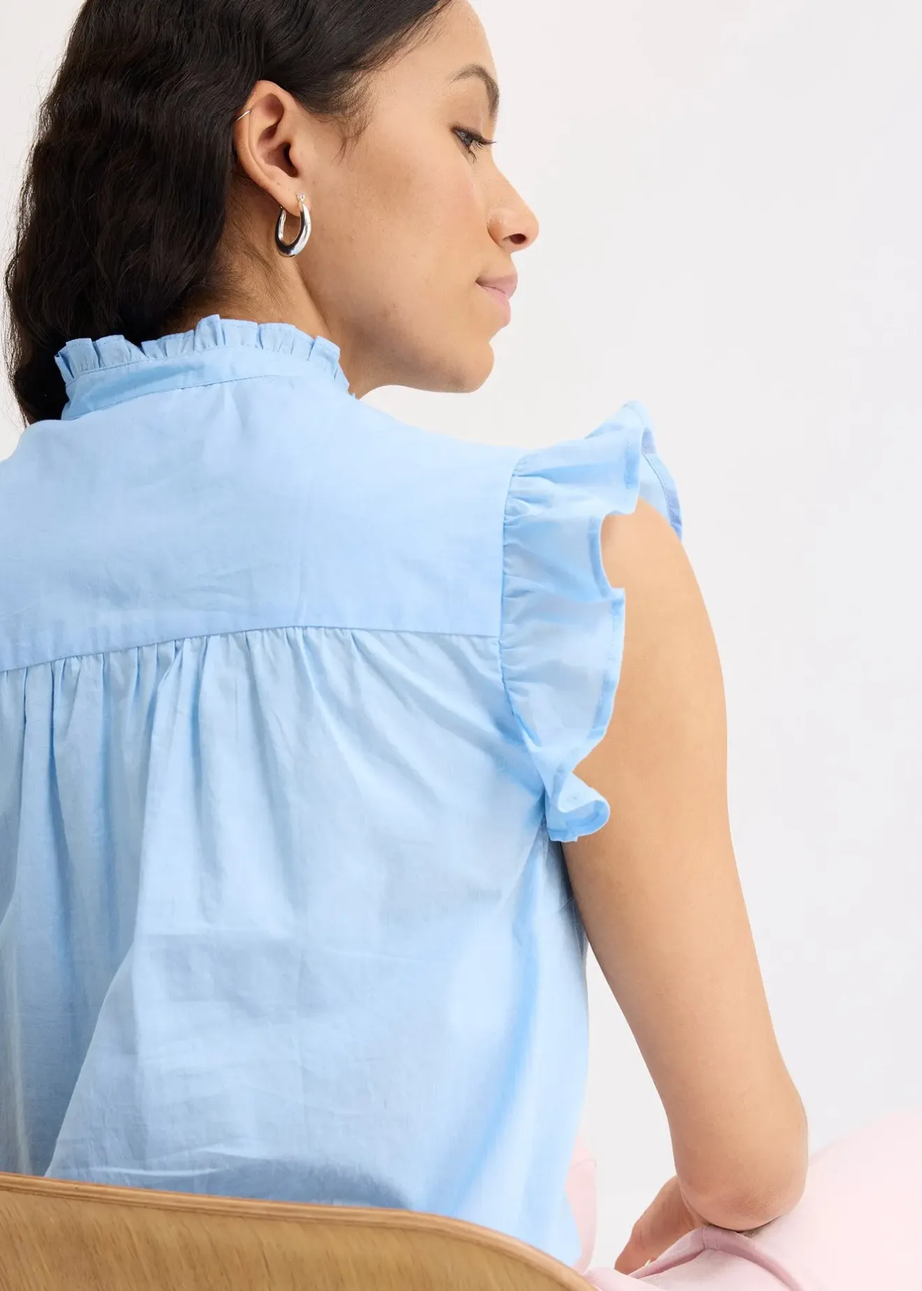 bonprix Léger chemisier sans manches|Femme Chemisiers