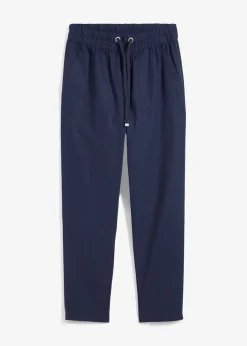 Femme bonprix Pantalons|Léger pantalon jogger en lin mélangé