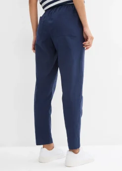 Femme bonprix Pantalons|Léger pantalon jogger en lin mélangé