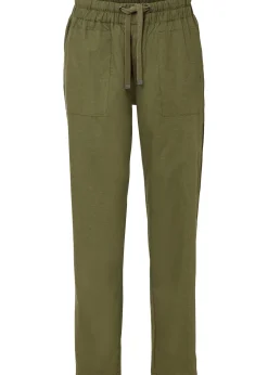 bonprix Léger pantalon jogger en lin mélangé|Femme Pantalons