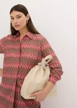 Femme bonprix Deux Pièces & Ensembles|Chemisiers|Long chemisier aspect crochet