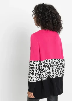 bonprix Long gilet en maille côtelée|Femme Pulls & Gilets|Maille