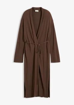 Femme bonprix Maille|Pulls & Gilets|Long gilet en maille douce, viscose majoritaire