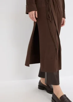 Femme bonprix Maille|Pulls & Gilets|Long gilet en maille douce, viscose majoritaire