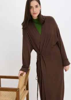 Femme bonprix Maille|Pulls & Gilets|Long gilet en maille douce, viscose majoritaire