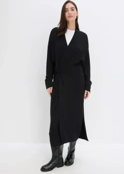 bonprix Long gilet en maille douce, viscose majoritaire|Femme Maille|Pulls & Gilets