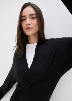 bonprix Long gilet en maille douce, viscose majoritaire|Femme Maille|Pulls & Gilets