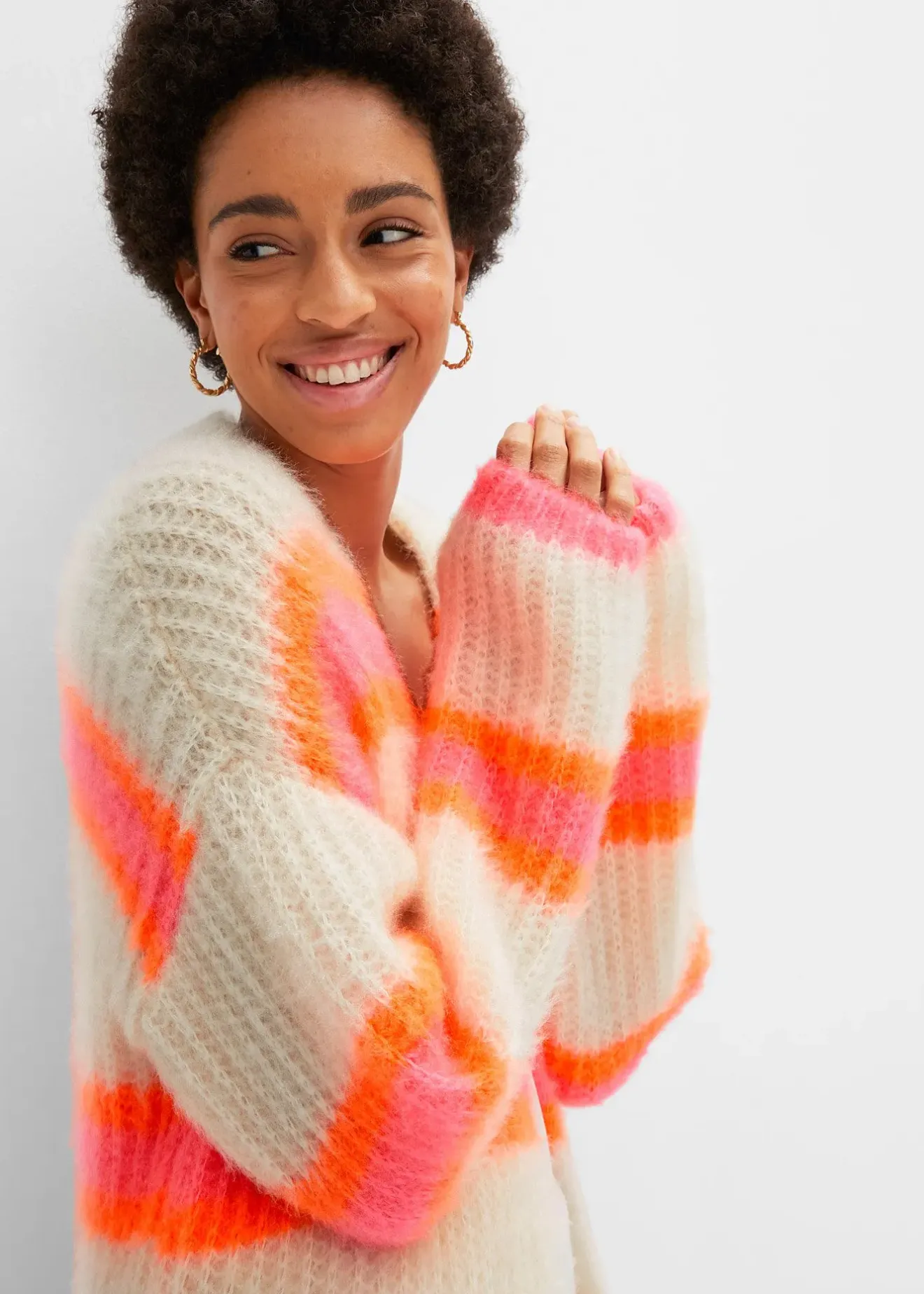 bonprix Long gilet en maille oversize|Femme Maille|Pulls & Gilets