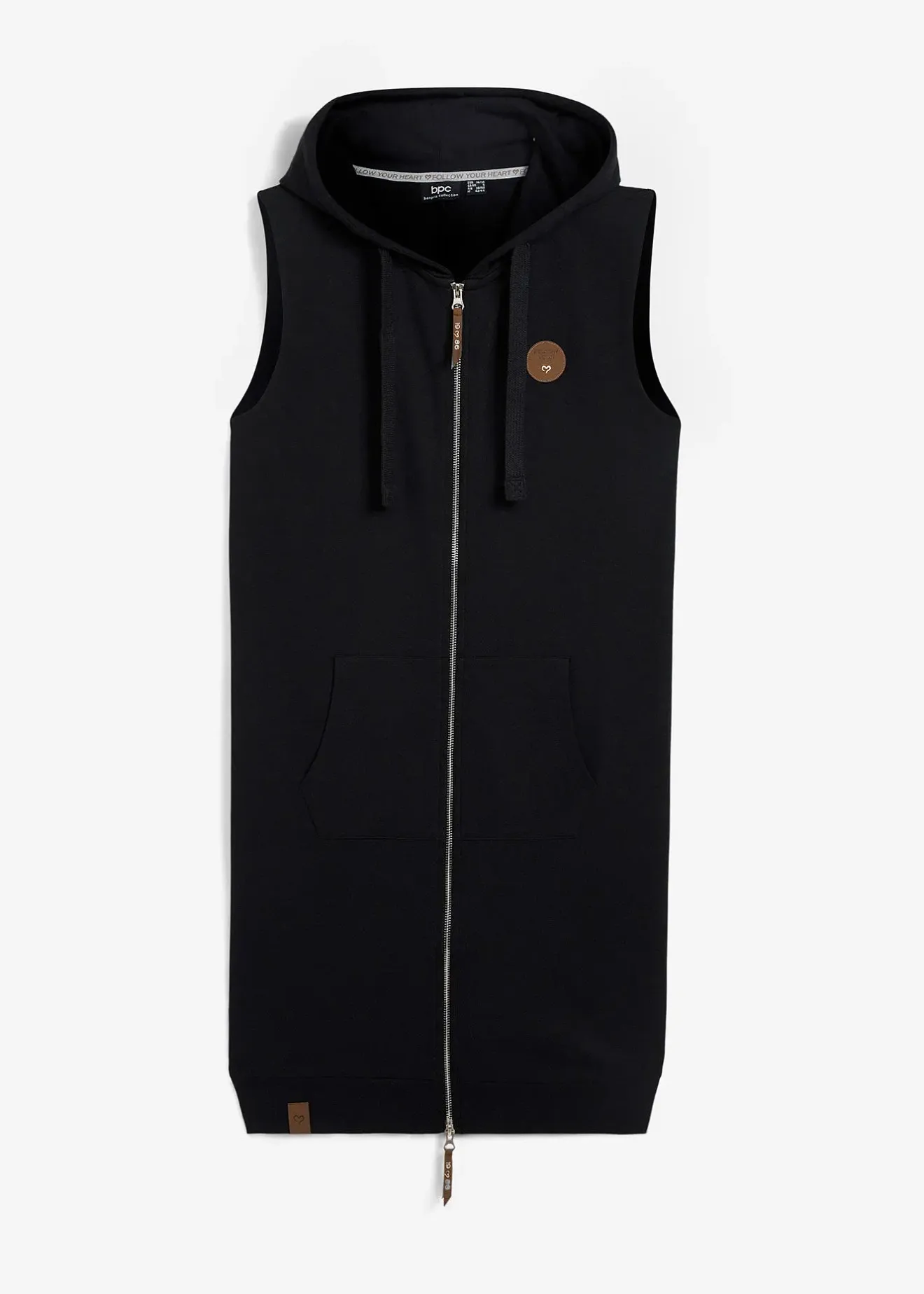 bonprix Long gilet sweat sans manches|Femme Sweats|Vestes & Manteaux