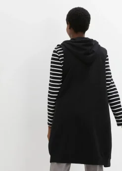 bonprix Long gilet sweat sans manches|Femme Sweats|Vestes & Manteaux
