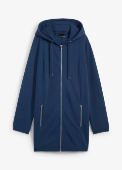 bonprix Long sweat zippé avec poches zippées|Femme Sweats