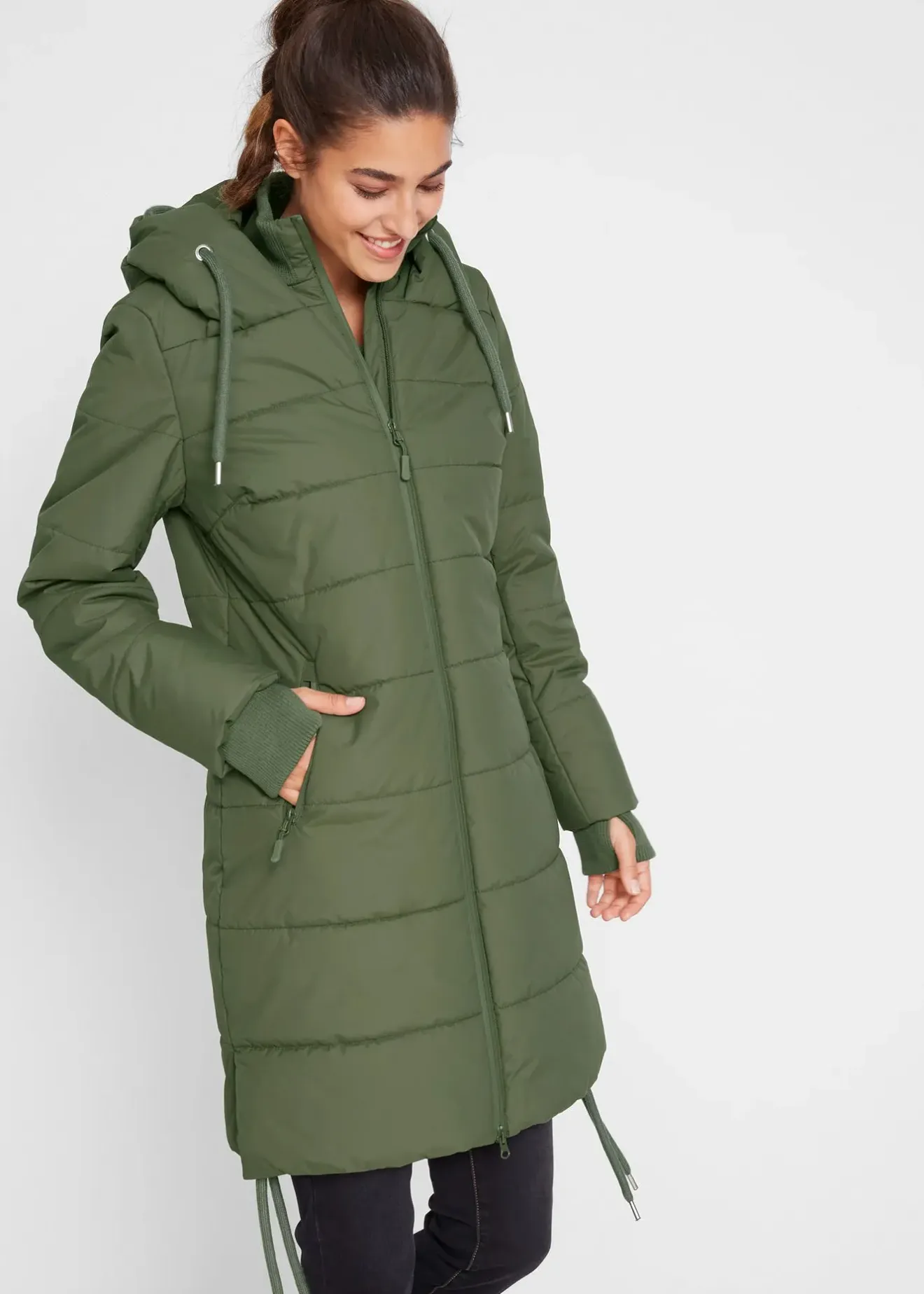 bonprix Longue doudoune déperlante|Femme Vestes & Manteaux