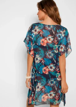 bonprix Longue tunique de plage en mousseline légère|Femme Vêtements De Plage|Chemisiers