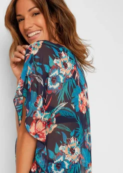 bonprix Longue tunique de plage en mousseline légère|Femme Vêtements De Plage|Chemisiers