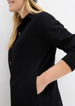 bonprix Longue veste molletonnée à poches|Femme Sweats