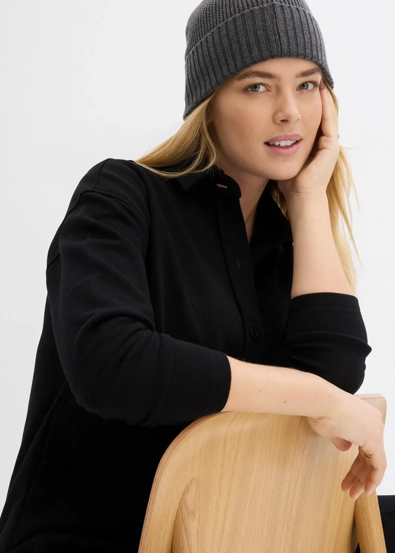 bonprix Longue veste molletonnée à poches|Femme Sweats