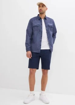 Homme bonprix Shorts|Pantalons|Lot de 2 bermudas chino extensibles, regular