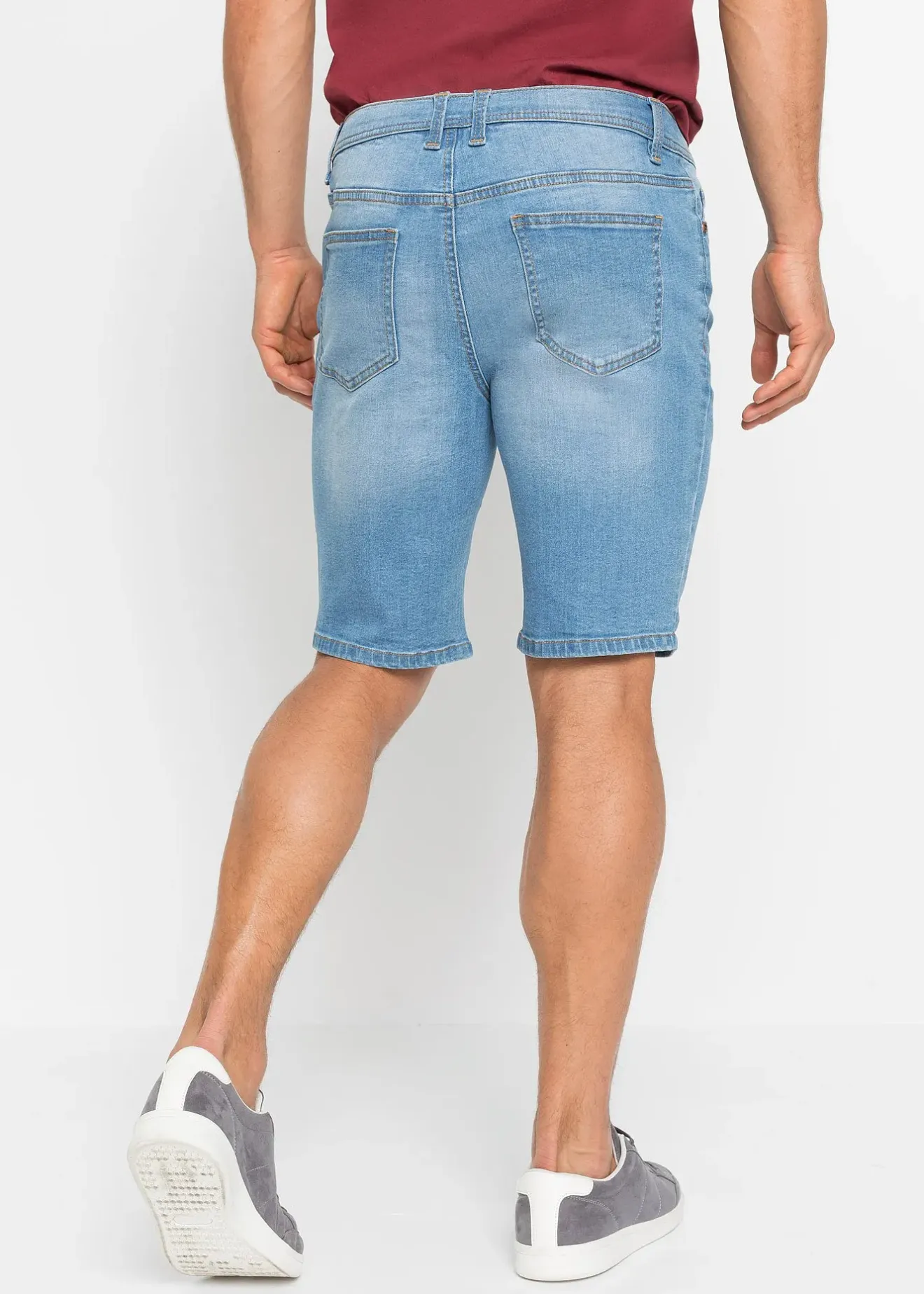 Homme bonprix Shorts|Jeans|Lot de 2 bermudas en jean extensible, regular