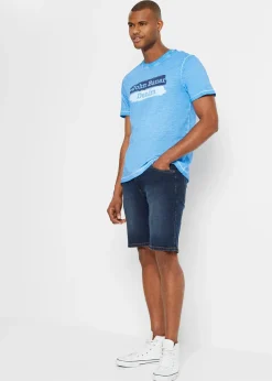 Homme bonprix Shorts|Jeans|Lot de 2 bermudas en jean extensible, regular