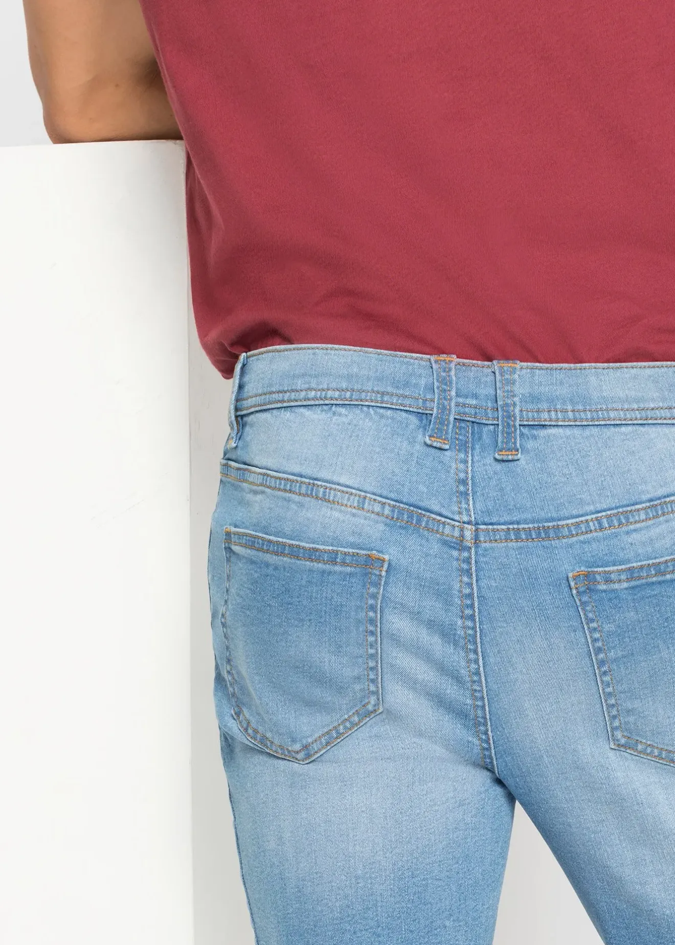 Homme bonprix Shorts|Jeans|Lot de 2 bermudas en jean extensible, regular