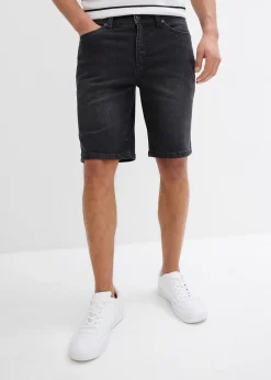 Homme bonprix Shorts|Jeans|Lot de 2 bermudas en jean extensible, regular