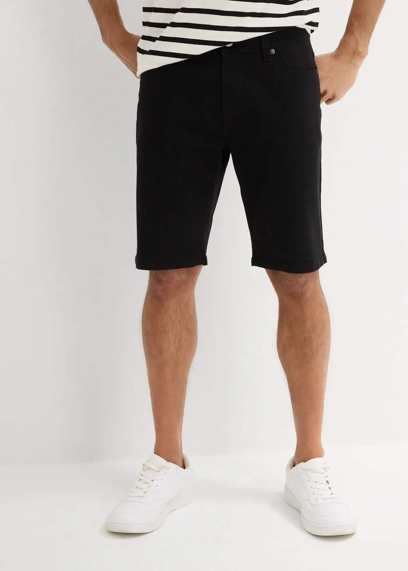 Homme bonprix Shorts|Pantalons|Lot de 2 bermudas extensibles, Regular