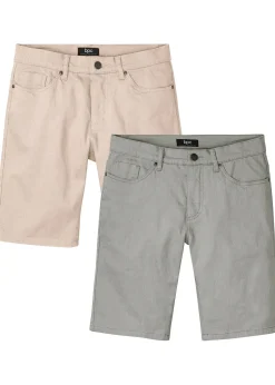 Homme bonprix Shorts|Pantalons|Lot de 2 bermudas extensibles, Regular