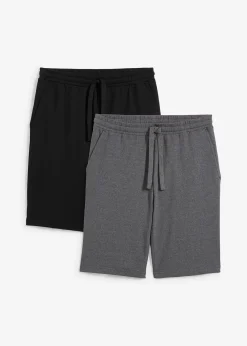 bonprix Lot de 2 bermudas sweat|Homme Shorts|Sweats
