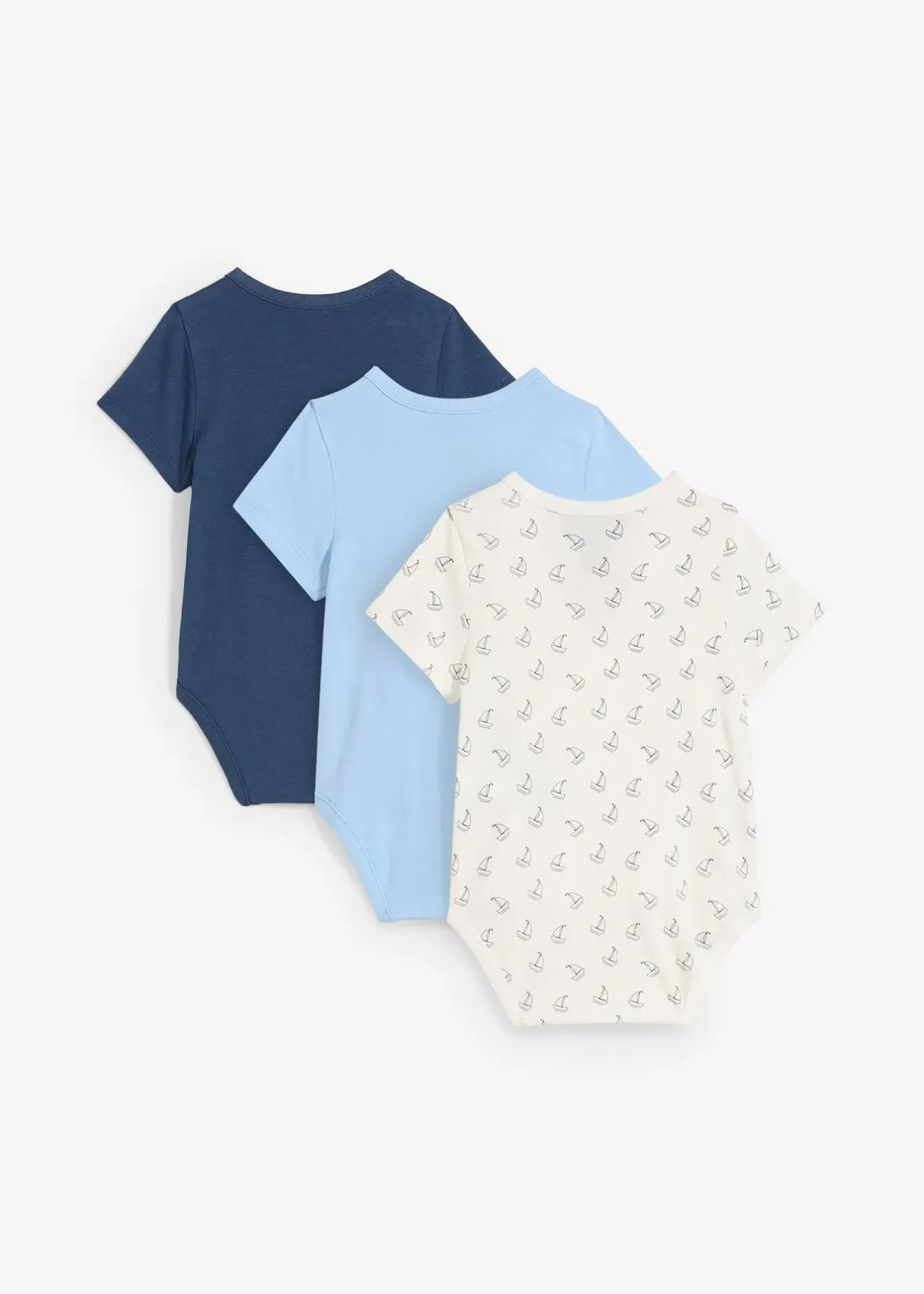 bonprix Lot de 3 bodies bébé croisés manches courtes, 100% coton|Enfant Vêtements Enfant|Lot De 2 Articles Et Plus