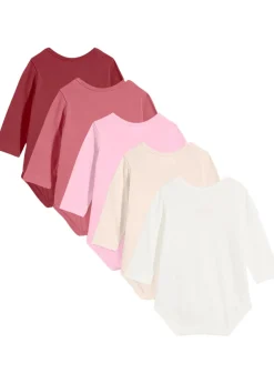 bonprix Lot de 5 bodies bébé manches longues 100% coton|Enfant Vêtements Enfant|Lot De 2 Articles Et Plus