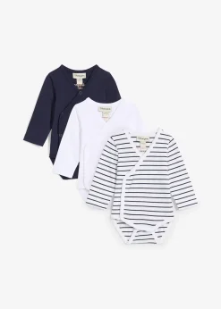 Enfant bonprix Vêtements Enfant|Lot De 2 Articles Et Plus|Lot de 3 bodys bébé style portefeuille, manches longues