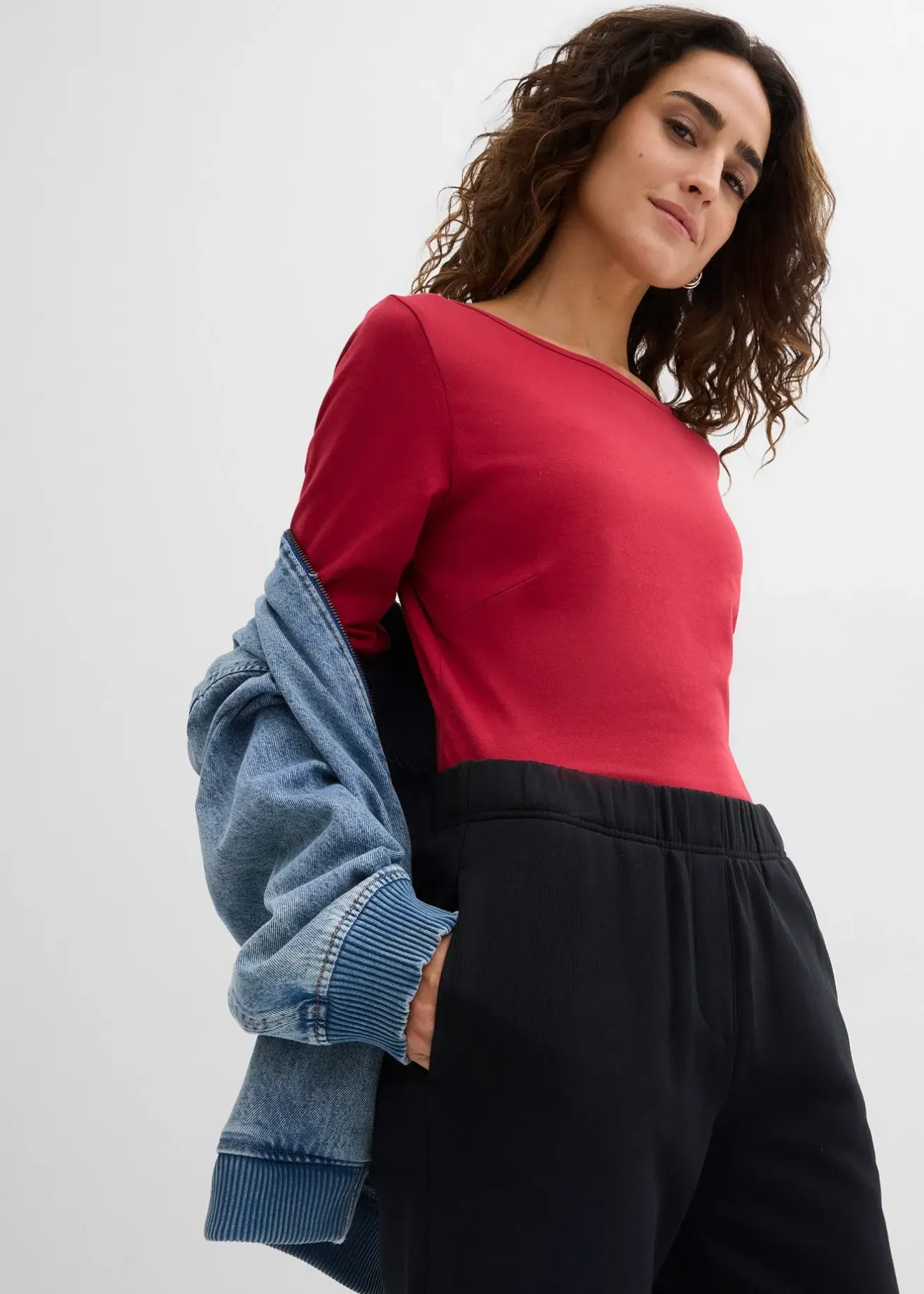 bonprix Lot de 2 bodys manches longues|Femme Basiques|T-Shirts & Tops