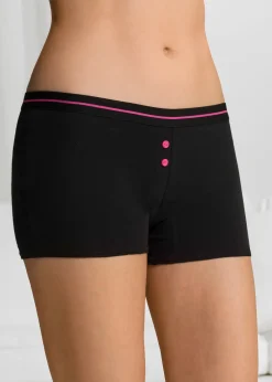 bonprix Lot de 4 boxers femme|Femme Lingerie Coton|Bas