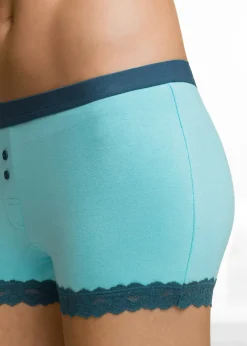 bonprix Lot de 4 boxers femme|Femme Lingerie Coton|Bas