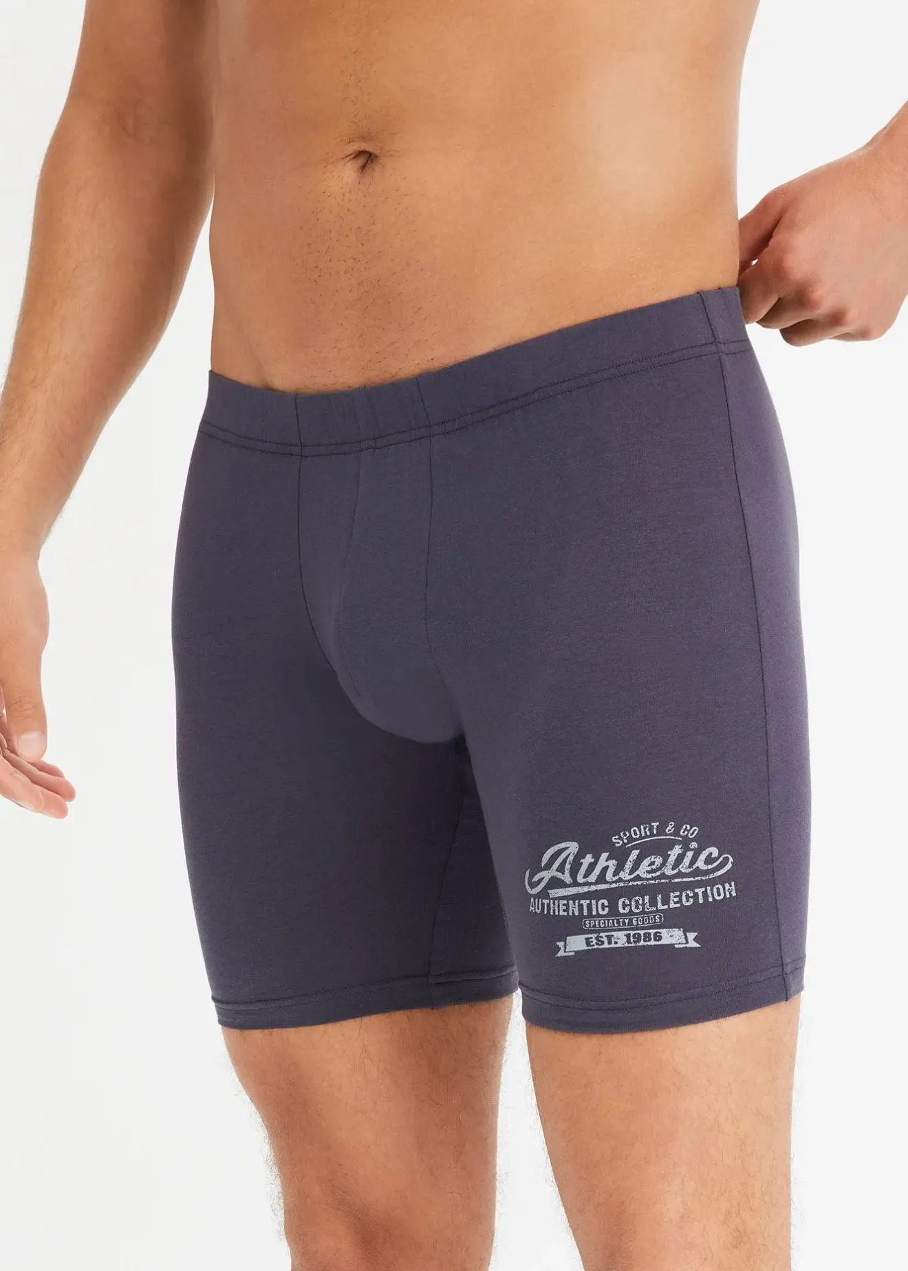 Homme bonprix Caleçons|Sous-Vêtements|Lot de 2 boxers longs avec coton