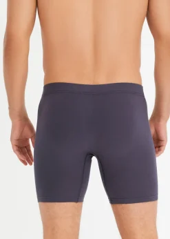 Homme bonprix Caleçons|Sous-Vêtements|Lot de 2 boxers longs avec coton