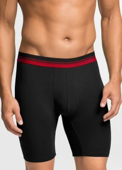 bonprix Lot de 2 boxers longs coton|Homme Caleçons|Sous-Vêtements