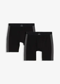 Homme bonprix Caleçons|Sous-Vêtements|Lot de 2 boxers longs coton
