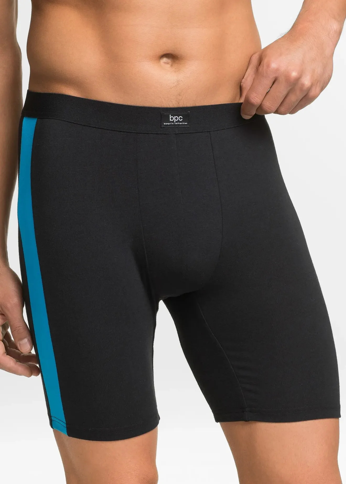 bonprix Lot de 2 boxers longs coton|Homme Caleçons|Sous-Vêtements