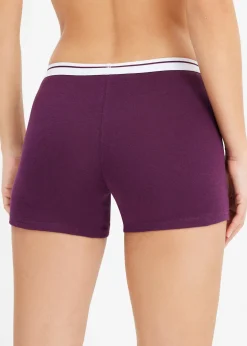 bonprix Lot de 4 boxers mi-longs coton|Femme Lingerie Coton|Bas