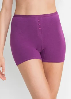 bonprix Lot de 4 boxers taille haute|Femme Basiques|Lingerie Coton